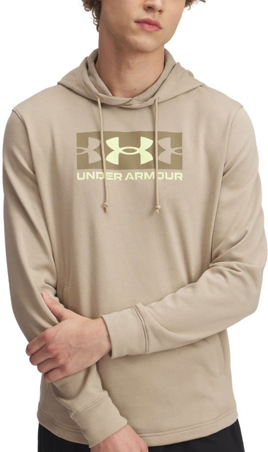 Sweatshirt Under Armour Rival Terry Logo Pullover Hoodie Beige | 1390141-299, 0