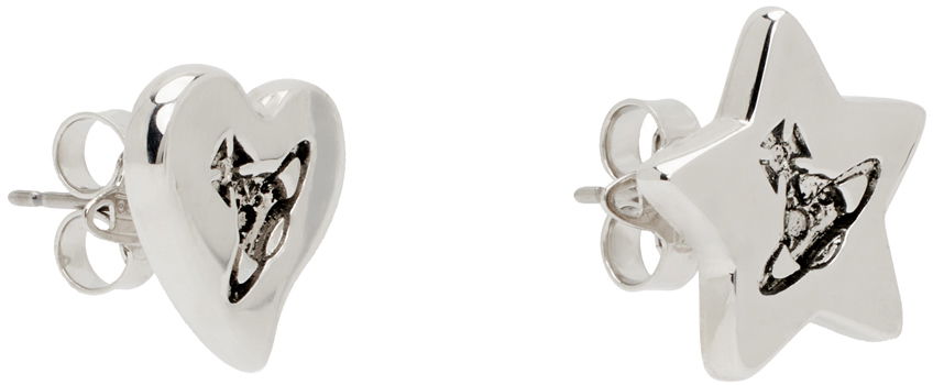 Øreringe Vivienne Westwood Priscilla Heart And Star Earrings Metalisk | 6201033B-02P157-FJ, 1