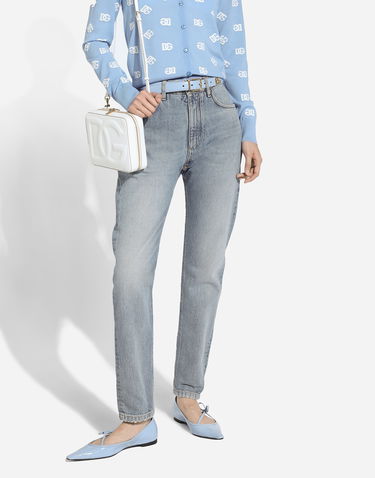 Jeans Dolce & Gabbana Carrot Jeans Blå | FTC7BDG8LW2S9001, 3