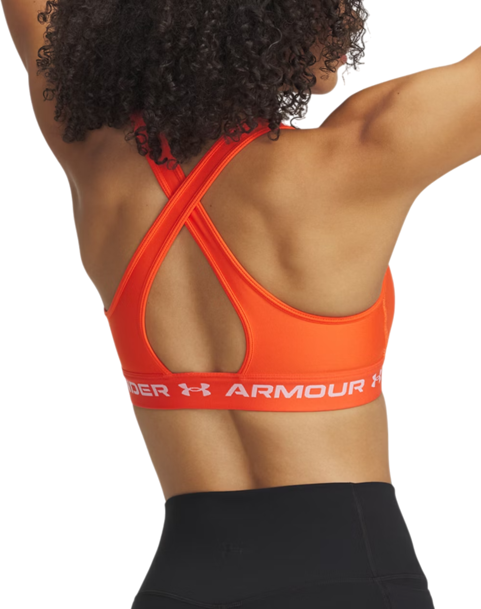 Bh Under Armour Crossback Mid Sports Bra Orange | 1361034-847, 1