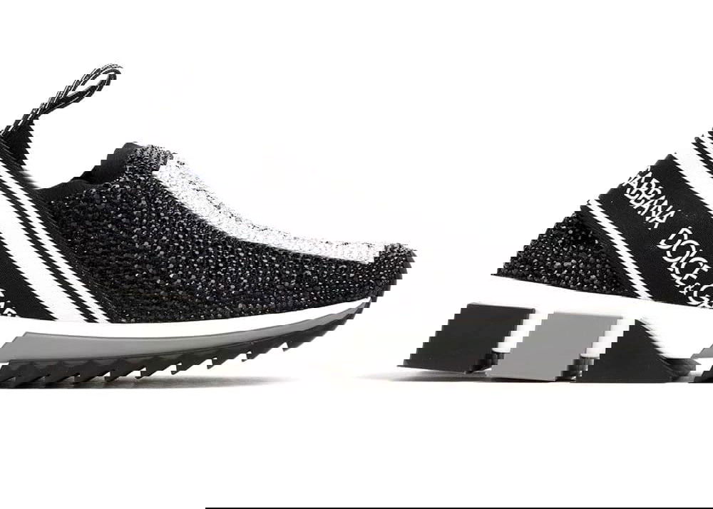 Sneakers og sko Dolce & Gabbana Sorrento Slip On Black Crystal W Sort | CK1644AZ1448S574, 0