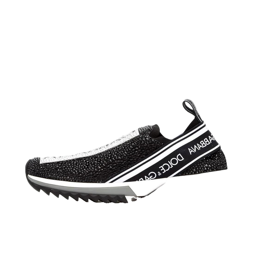Sneakers og sko Dolce & Gabbana Sorrento Slip On Black Crystal W Sort | CK1644AZ1448S574