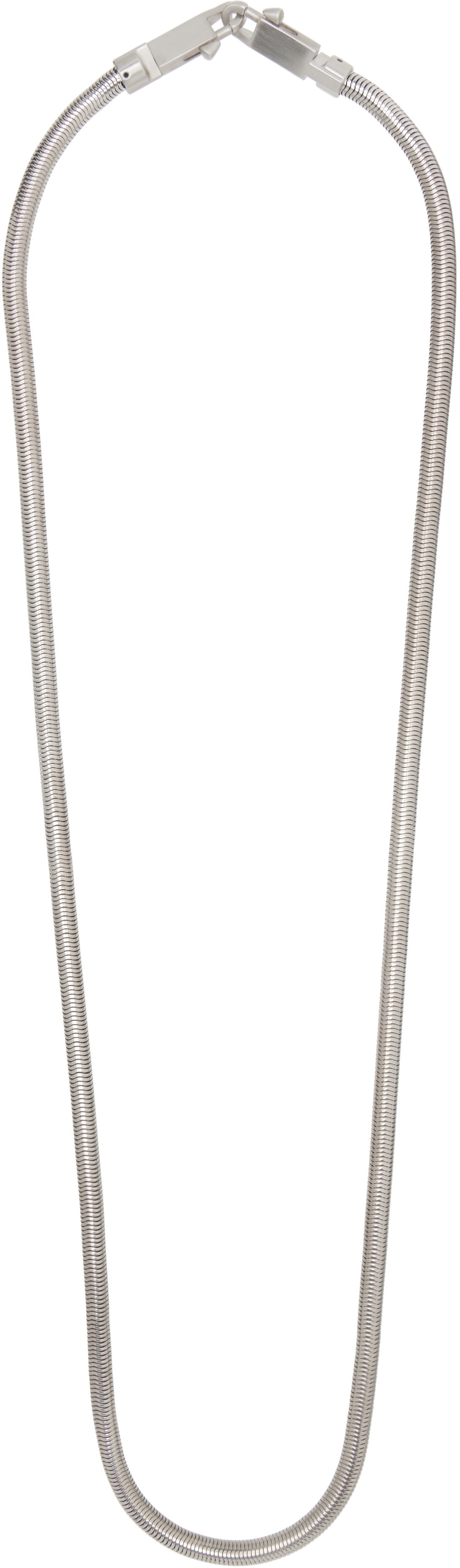 Halskæde Rick Owens Rick Owens Snake Chain Crossbody Strap Metalisk | RA01E0699 MET, 0