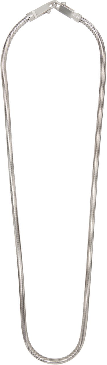 Halskæde Rick Owens Rick Owens Snake Chain Crossbody Strap Metalisk | RA01E0699 MET, 0