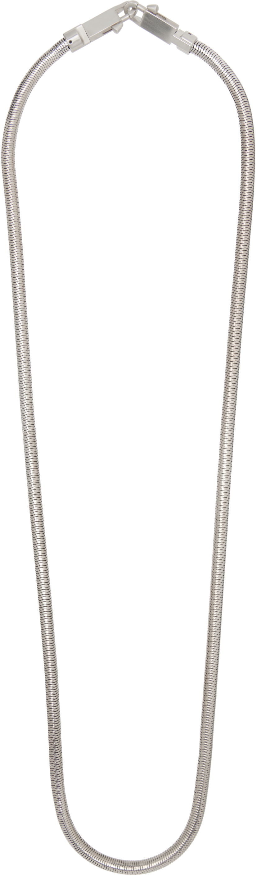Halskæde Rick Owens Rick Owens Snake Chain Crossbody Strap Metalisk | RA01E0699 MET
