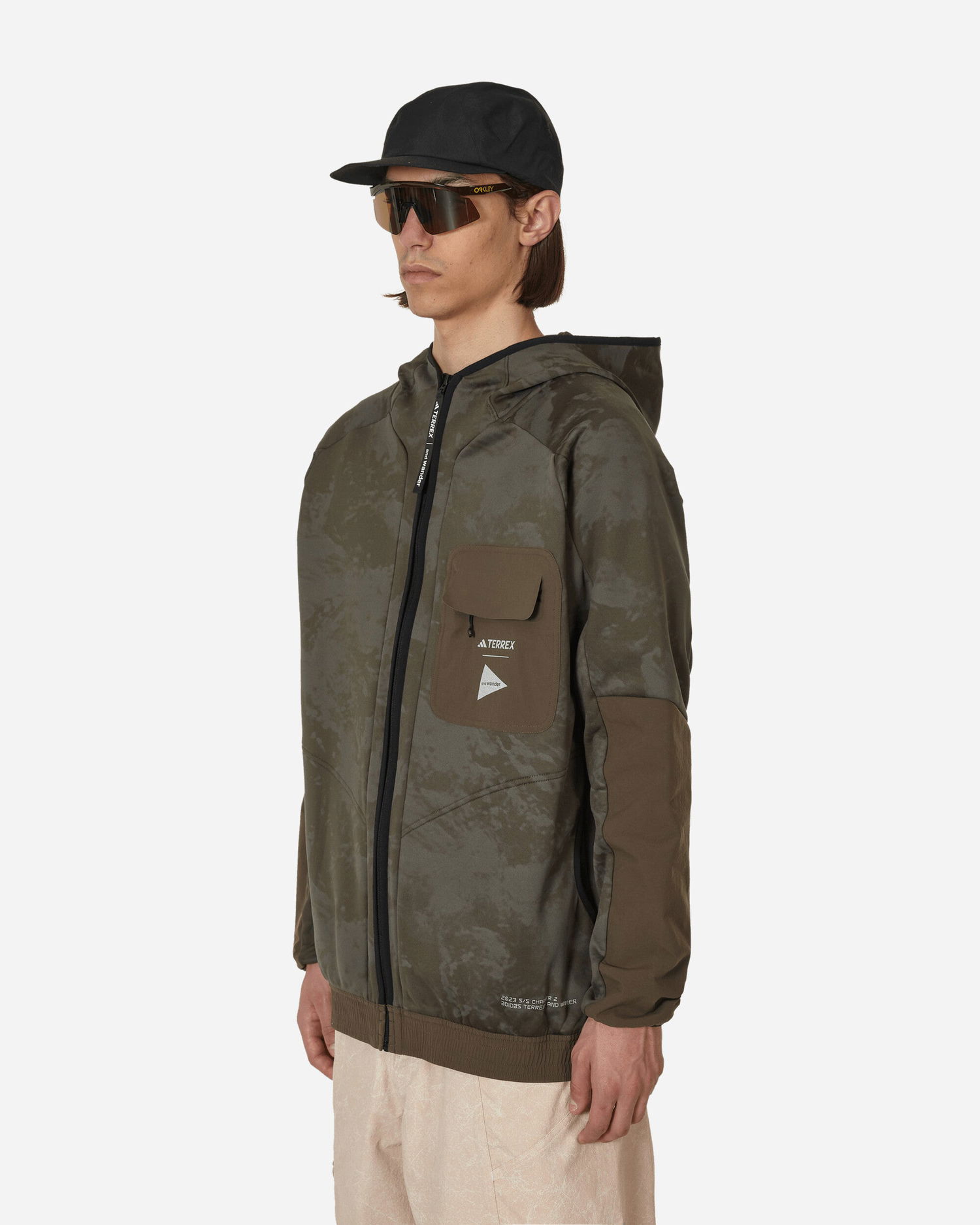 Jakke adidas Performance TERREX x and wander Fleece Jacket Grøn | HR7140 001, 1