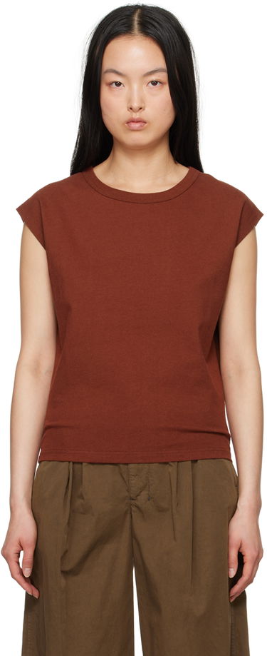 Tanktop LEMAIRE LEMAIRE Cap Sleeve T-Shirt Rød | TO1167 LJ1010, 0