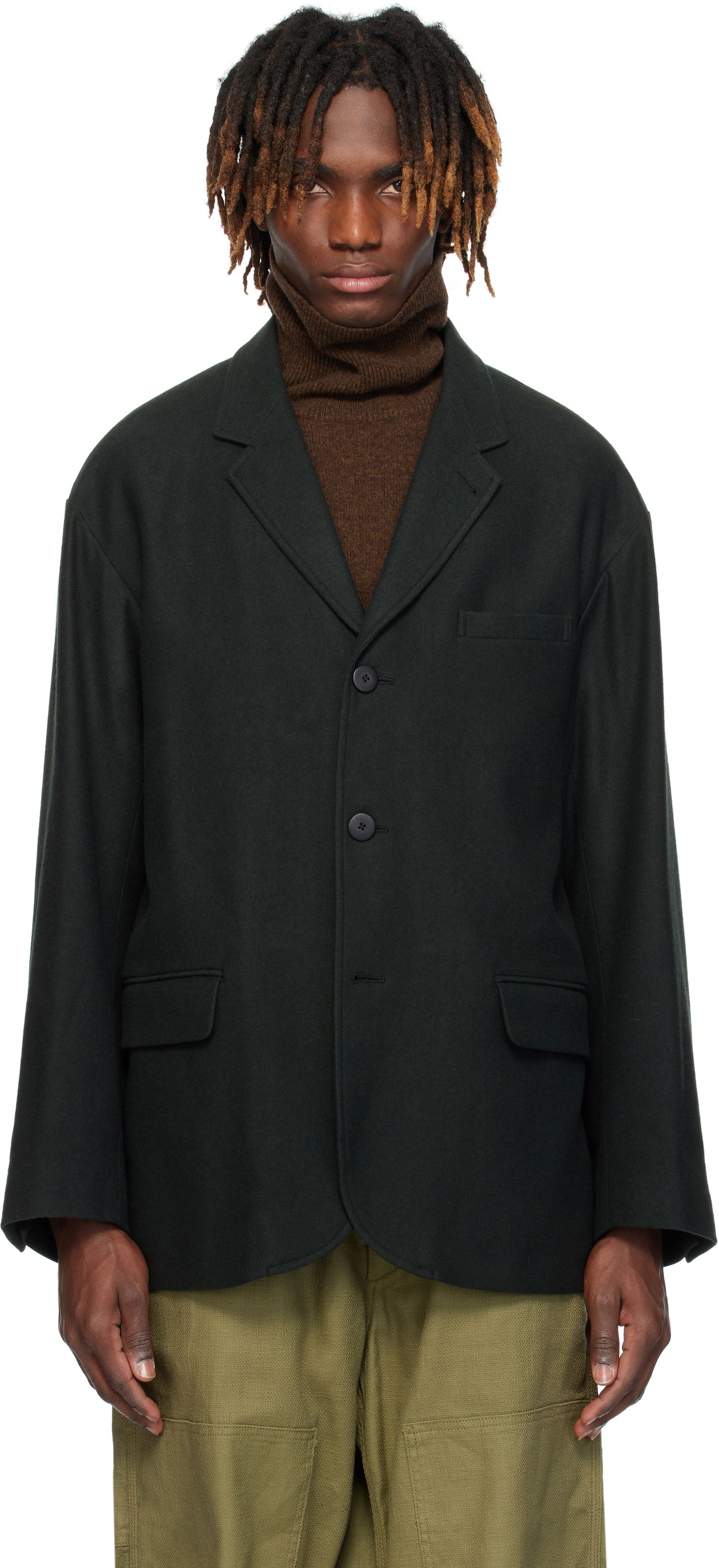 Jakke visvim Visvim Bowen Blazer Grøn | 0125105013021, 0