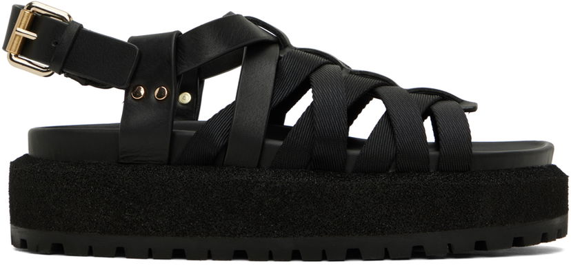 Kjole rag & bone rag & bone Park Platform Sandals Sort | WFF23SF0083H8