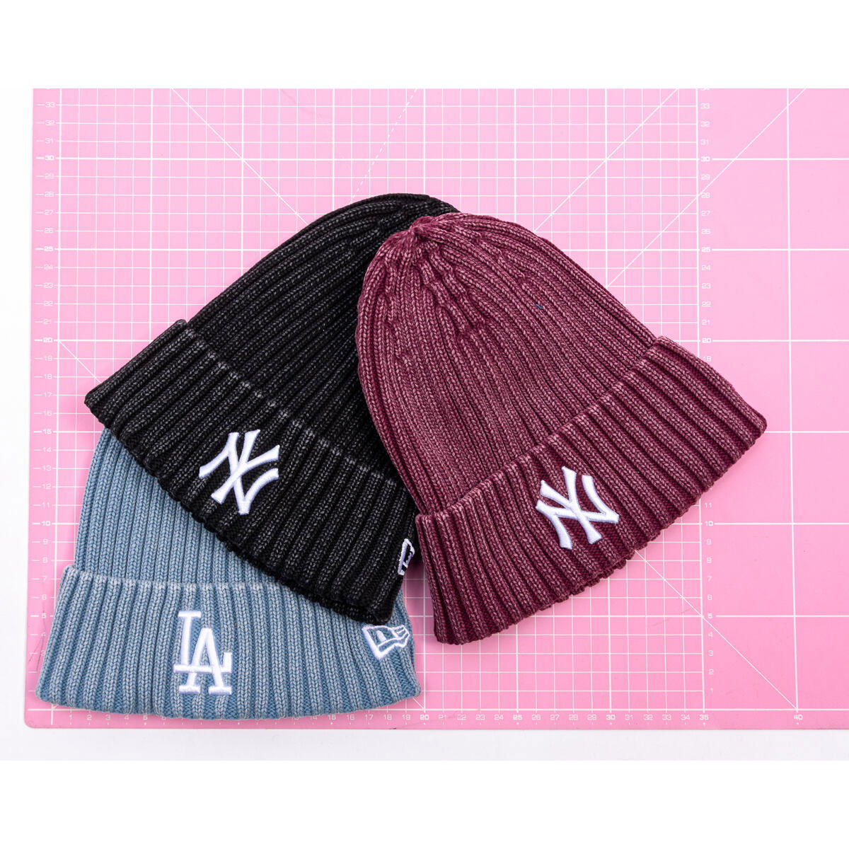 Beanie New Era MLB Mini Logo Cuff Beanie NY Yankees Bourgogne | 60691187, 1