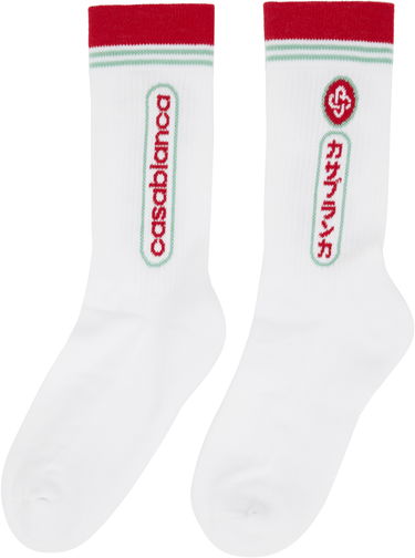 Sokker Casablanca Casablanca Fuji Dream Socks Hvid | APF25-ACC-010-01, 2