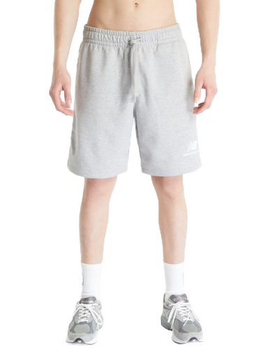 Shorts New Balance Essentials Stacked Logo French Terry Short Grå | MS31540AG