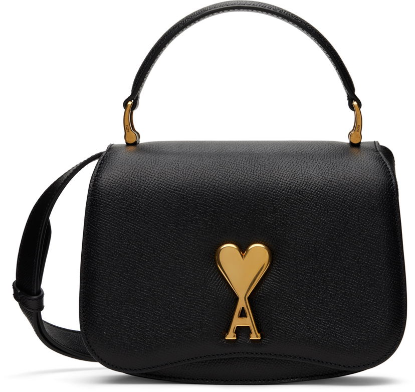 Håndtaske AMI Mini Paris Bag Sort | ULL007.AL0036