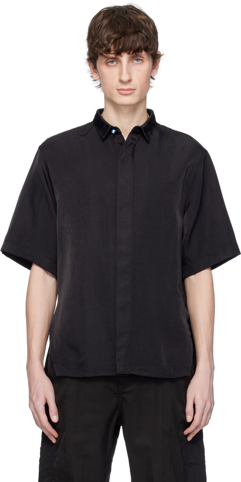 Skjorte ADER ERROR ADER error Half Sleeve Shirt Sort | BO01SSSH0202BK