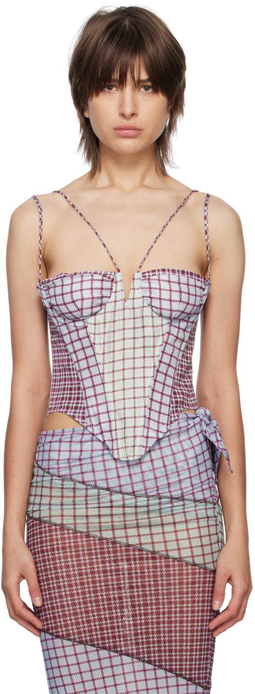 Kjole Miaou Miaou Hannah Jewett Apex Corset Top Lilla | 7046TAFBRS