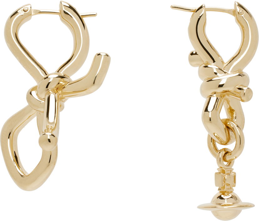 Øreringe Vivienne Westwood Vivienne Westwood Sage Knot Earrings Metalisk | 6202016U-02R001-