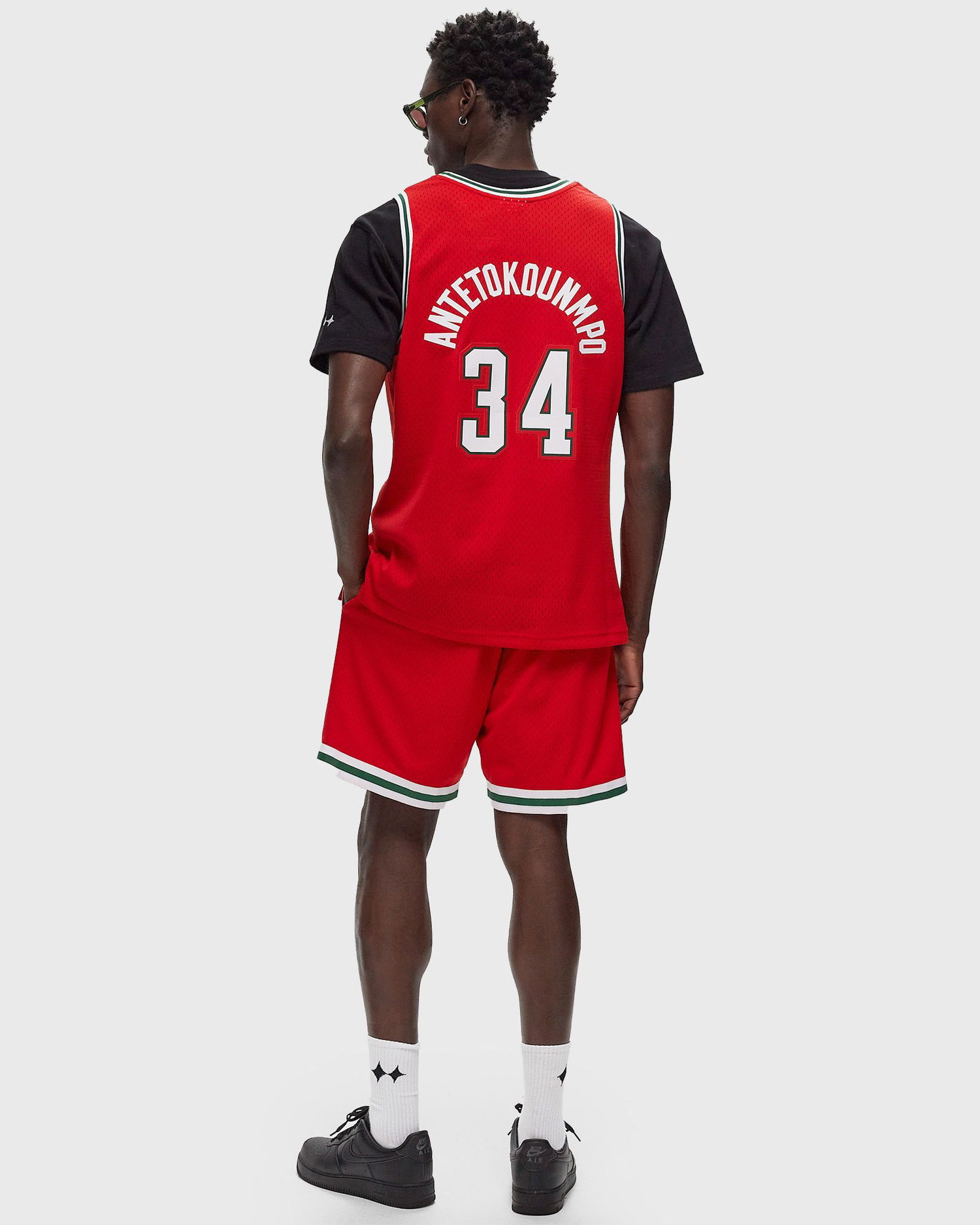 Jersey Mitchell & Ness NBA Milwaukee Bucks Alternate 2014 GIANNIS ANTEOKOUNMPO #34 Jersey Rød | JY8726-MBURED1, 1