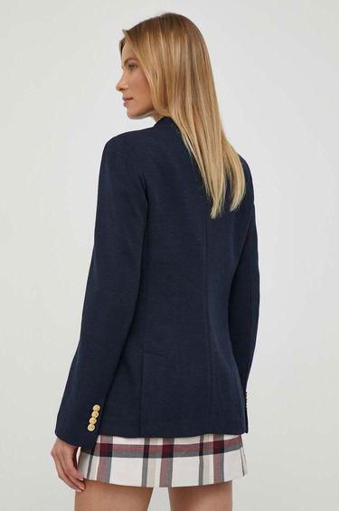 Jakke Polo by Ralph Lauren Double-Breasted Wool-Blend Blazer Mørkeblå | 211910134, 2