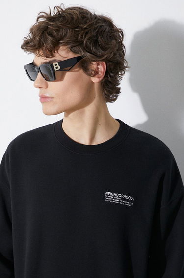 Sweater Neighborhood NEIGHBORHOOD Plain Crewneck Sweatshirt Sort | 241FPNH.CSM01, 4