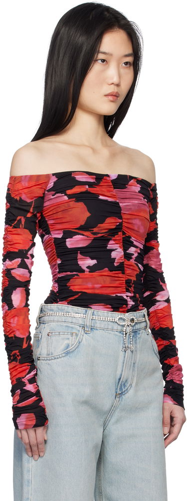 Tanktop Blumarine Blumarine Printed Jersey Draped Top Flerfarvet | P522C361A, 1