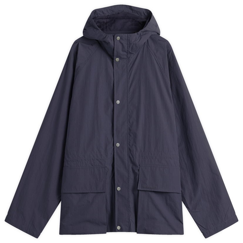 Regnfrakke NORSE PROJECTS Herluf Tech Poplin Jacket Mørkeblå | N55-0625-7004