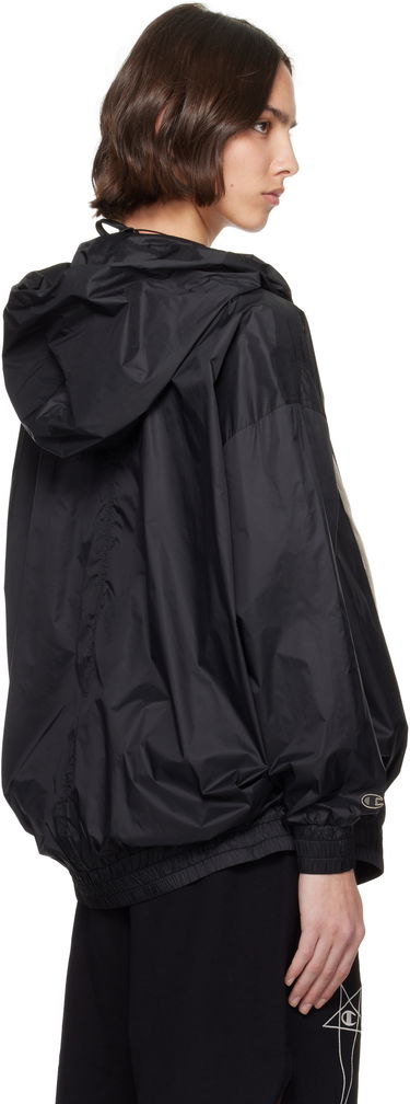 Vindjakke Rick Owens Rick Owens Champion Edition Jumbo Jason's Hoodie Sort | CW01E1661 CHNY, 2