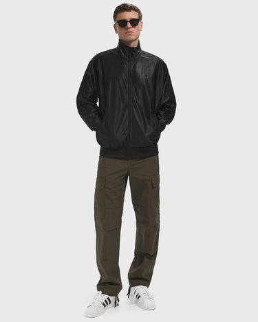 Træningsdragt adidas Performance Firebird Metallic Track Jacket Sort | JW5960, 2