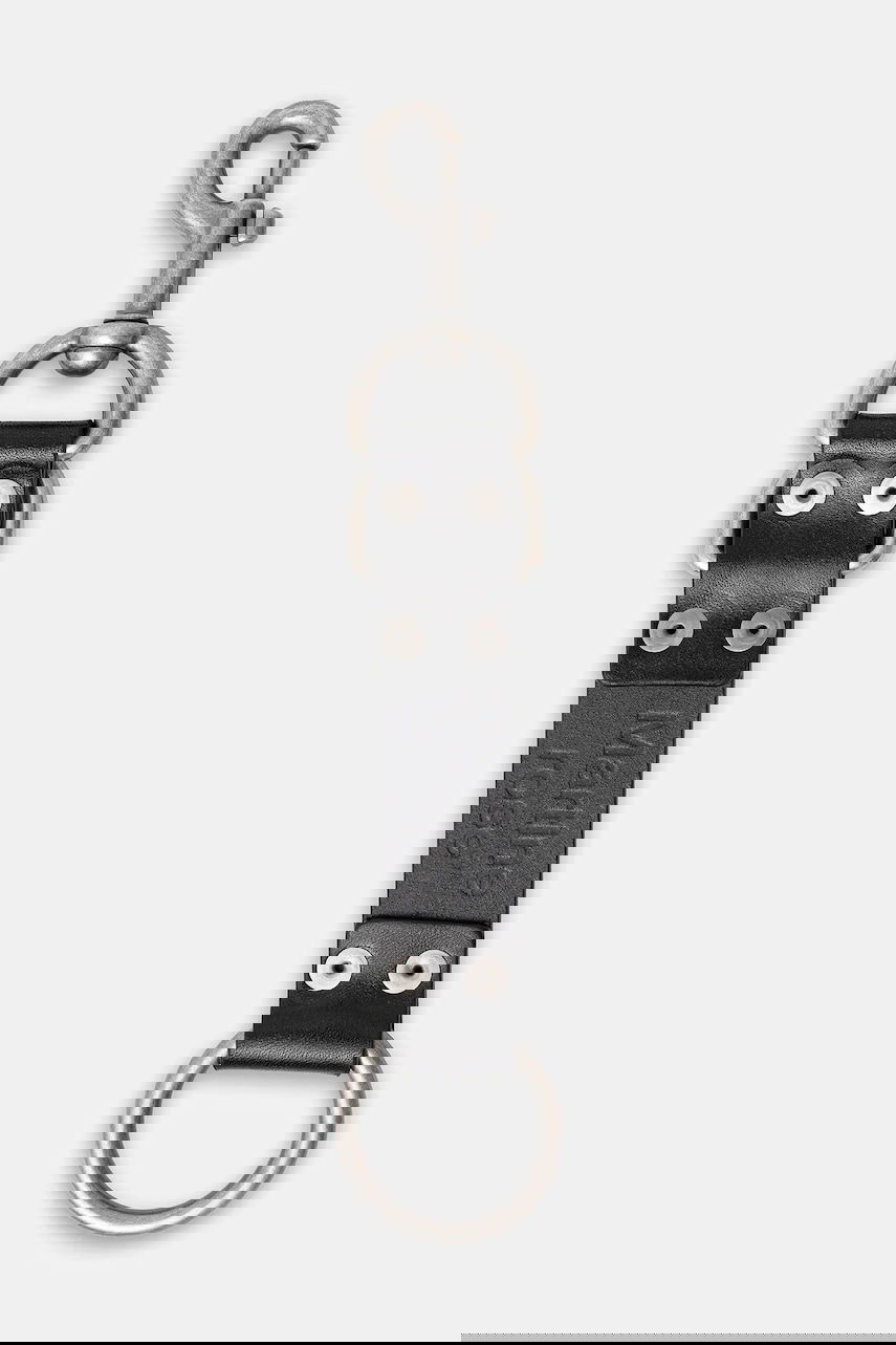 Nøgleringe Martine Rose Martine Rose Bondage Leather Keychain Sort | 1166LP01030, 1