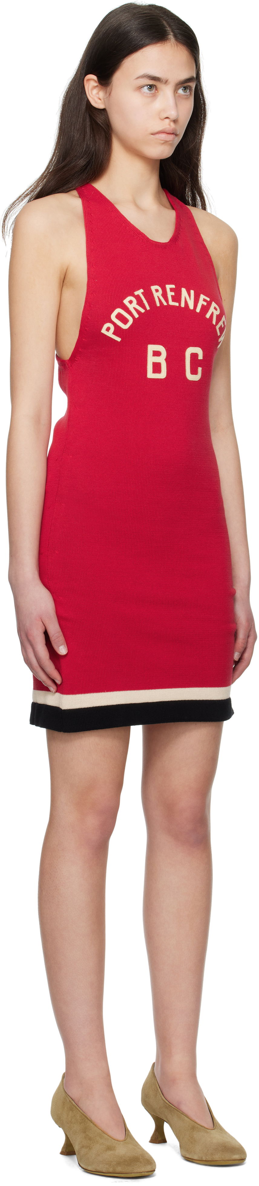 Kjole Bode Bode Port Knit Minidress Rød | WRS25KT029, 1