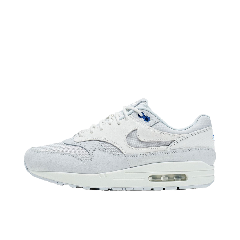 Sneakers og sko Nike Air Max 1 Pure Platinum Racer Blue Hvid | 875844-011