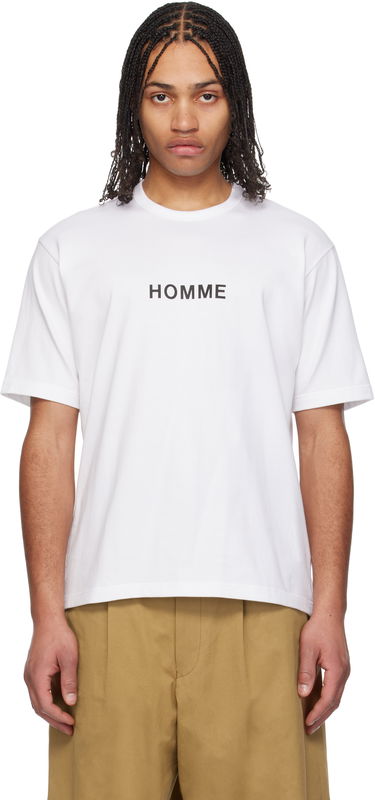T-shirt Comme des Garçons Homme Logo T-Shirt Hvid | HO-T103-051, 0