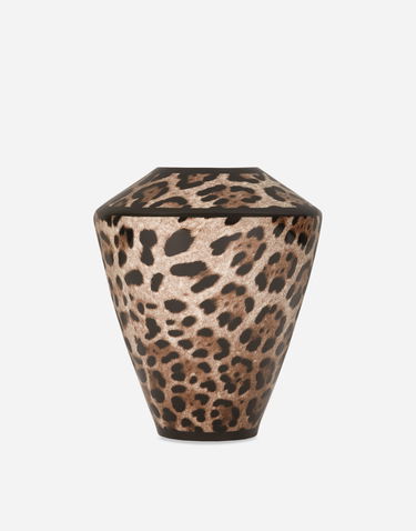 Home decor Dolce & Gabbana Small Amphora Porcelain Leopard Print Vase Flerfarvet | TCC197TCAMWUL003, 3