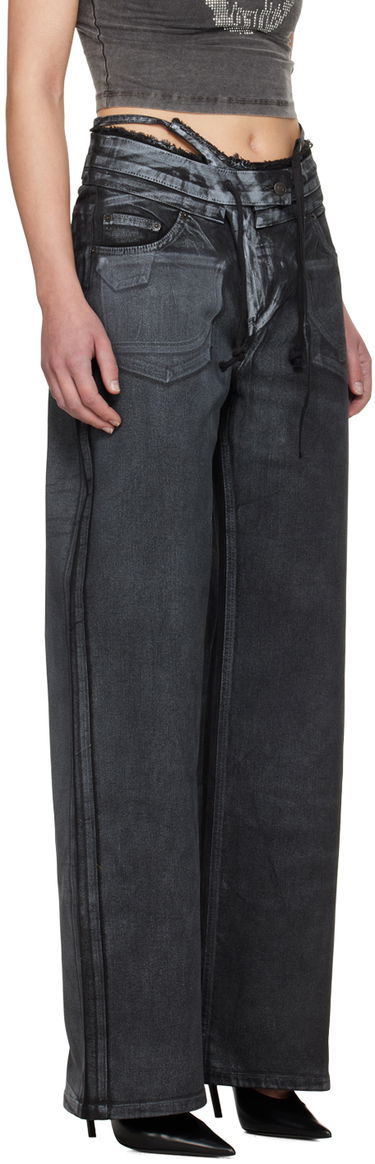 Jeans Ottolinger Ottolinger Double Fold Jeans Sort | 1702812, 4