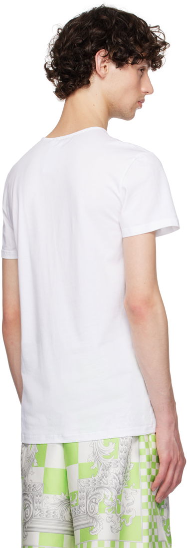 T-shirt Versace Men's Medusa Lounge Tee Optical White Hvid | AUU01005-1A10011-A1001, 3