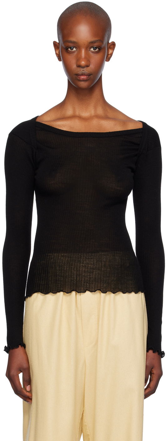 Tanktop Baserange Disc Wool T-Shirt Sort | TODIL-WO-WI24, 0