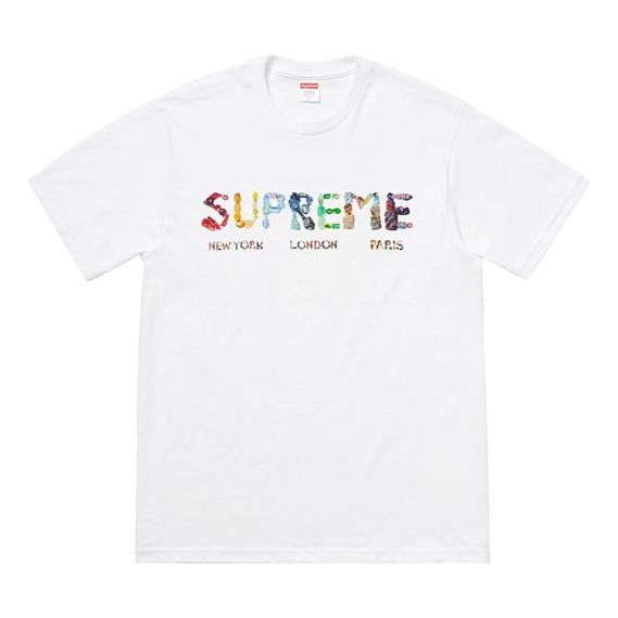 T-shirt Supreme Alphabet Logo Short Sleeve T-Shirt Hvid | SUP-SS18-479