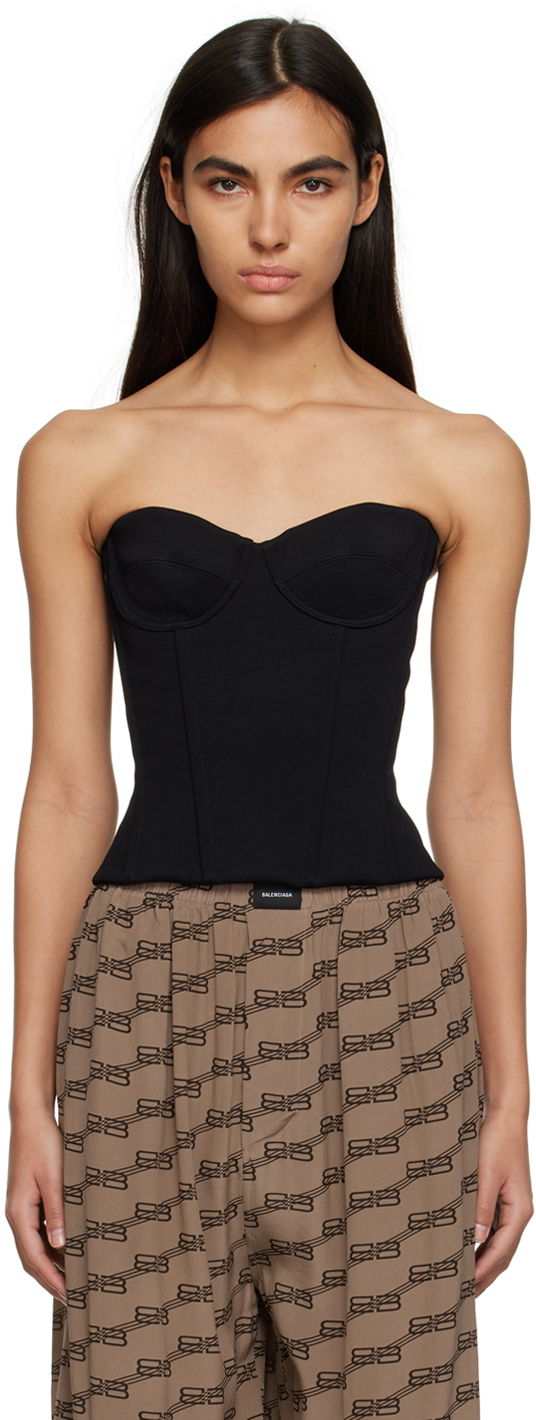 Tanktop Balenciaga Bustier Tube Sort | 725065 TNV03, 0