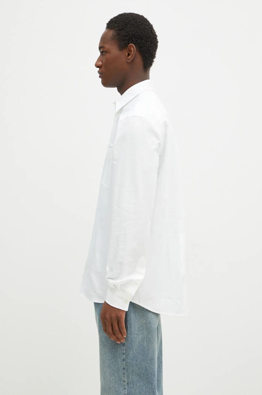 Skjorte JW Anderson JW Anderson Classic Fit Logo Pocket Shirt, Relaxed, Classic Collar Hvid | SH0328.PG1140.001, 1