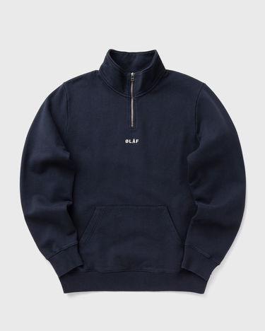 Sweater ØLÅF Olaf Block Zip Mock Neck Sweatshirt XL Mørkeblå | M200201-NAVY, 0