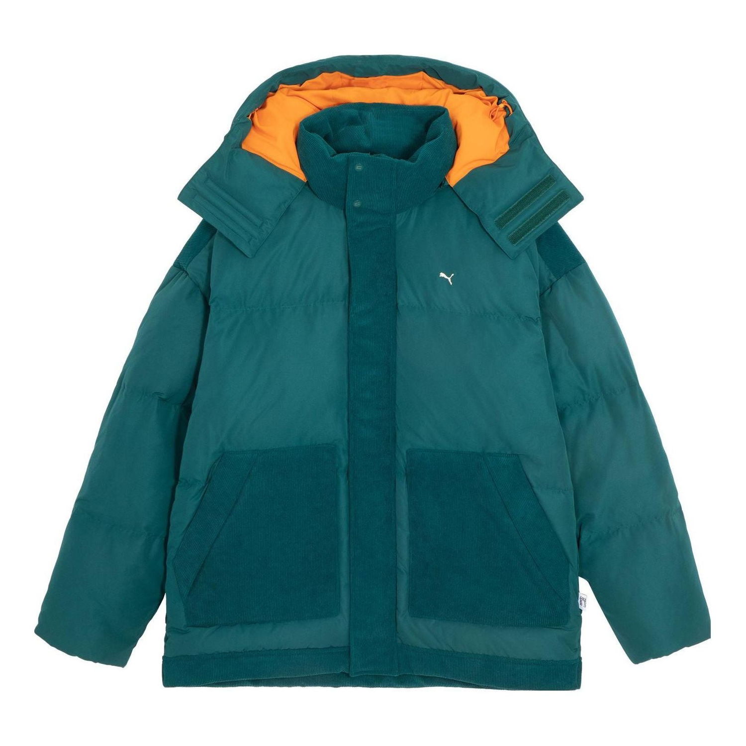 Puffer jakke Puma Corduroy Puffer Jacket Grøn | 623043-43, 0