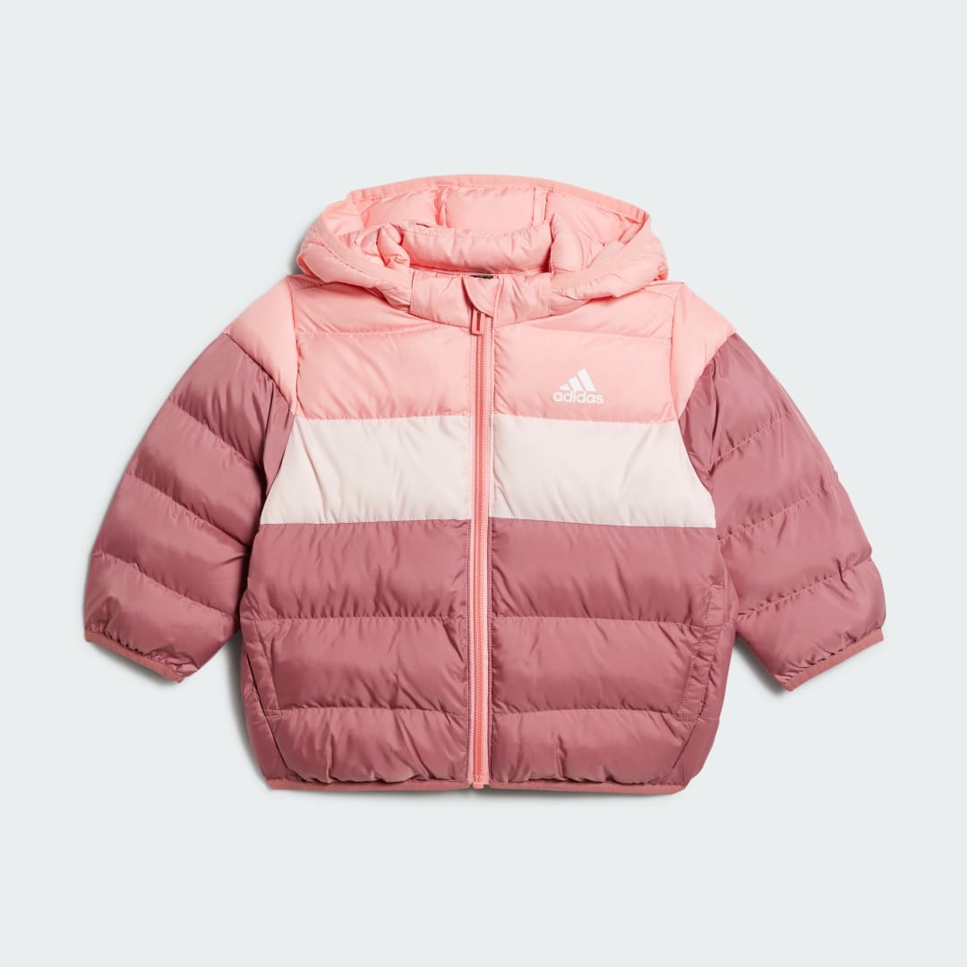 Puffer jakke adidas Performance Synthetic Down Hooded Puffer Jacket Lyserød | IX3299, 0