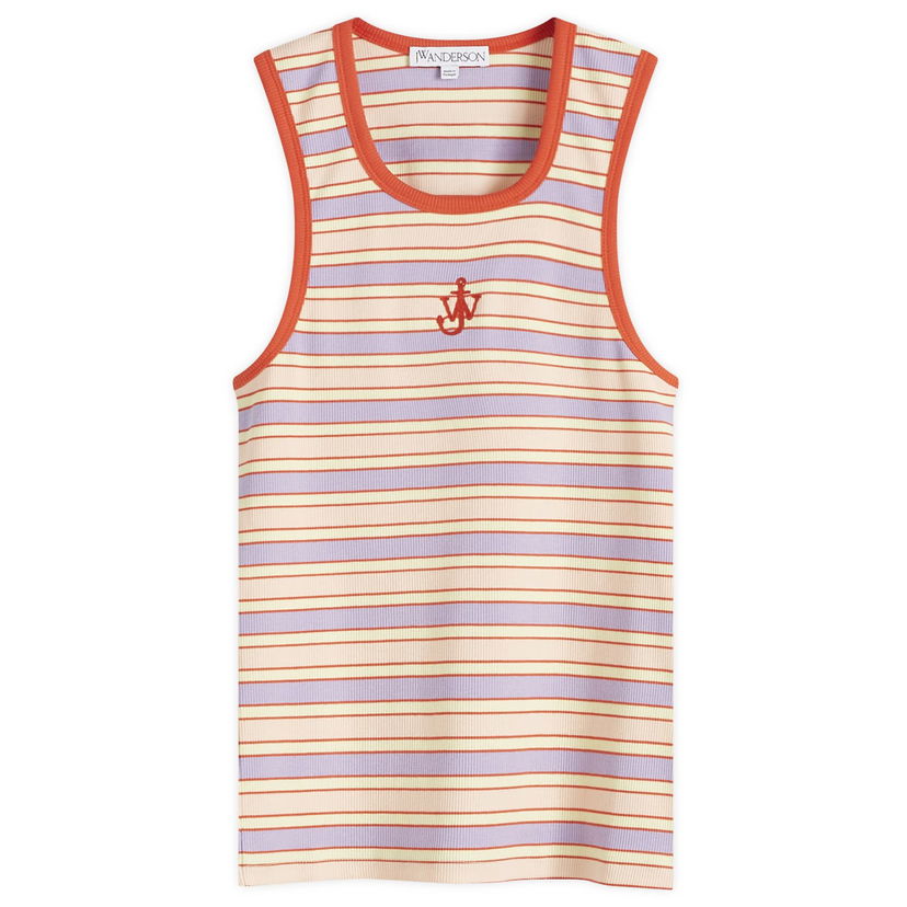 Tanktop JW Anderson Striped Contrast Trim Vest Flerfarvet | JO0263-PG1725-398