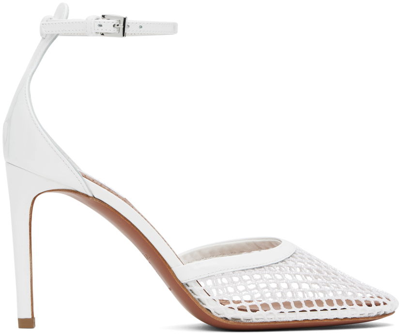Sneakers og sko Alaïa High Fishnet Heels Hvid | AA3E049TK007