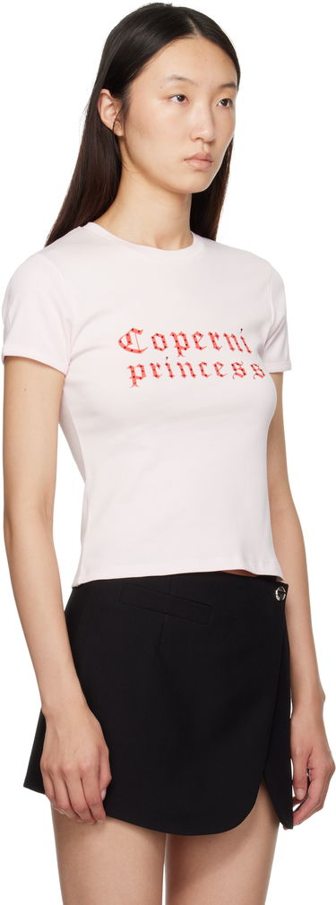 T-shirt Coperni Coperni Princess Slim-Fit T-Shirt Lyserød | DJS07F5017, 1