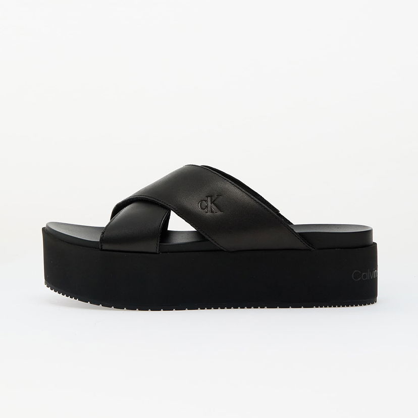 Sneakers og sko CALVIN KLEIN Jeans Flatform Cross Mg Uc Black Sort | YW0YW01349 0GT