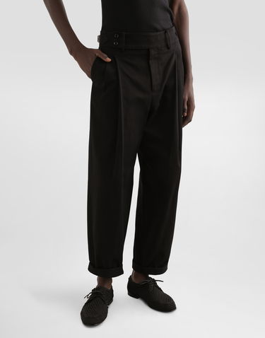 Bukser Dolce & Gabbana Dolce & Gabbana Cotton Twill Cuffed Pants Sort | GP11LTFU6X8N0000, 3