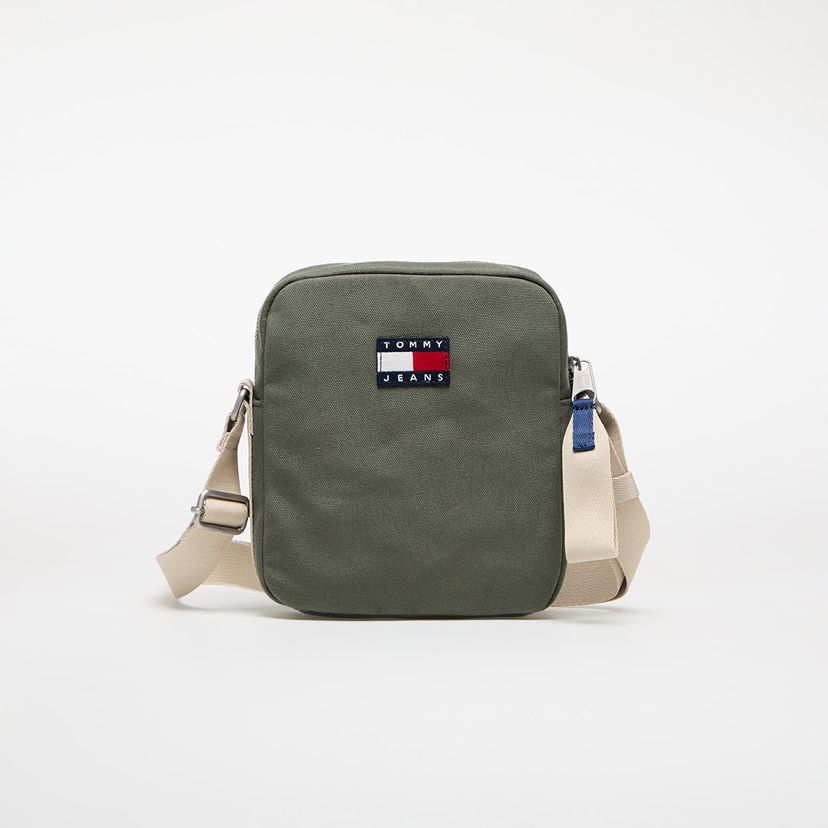 Skuldertaske Tommy Hilfiger Tommy Jeans Retro Cool Reporter Bag Grøn | AM0AM13277 MRH