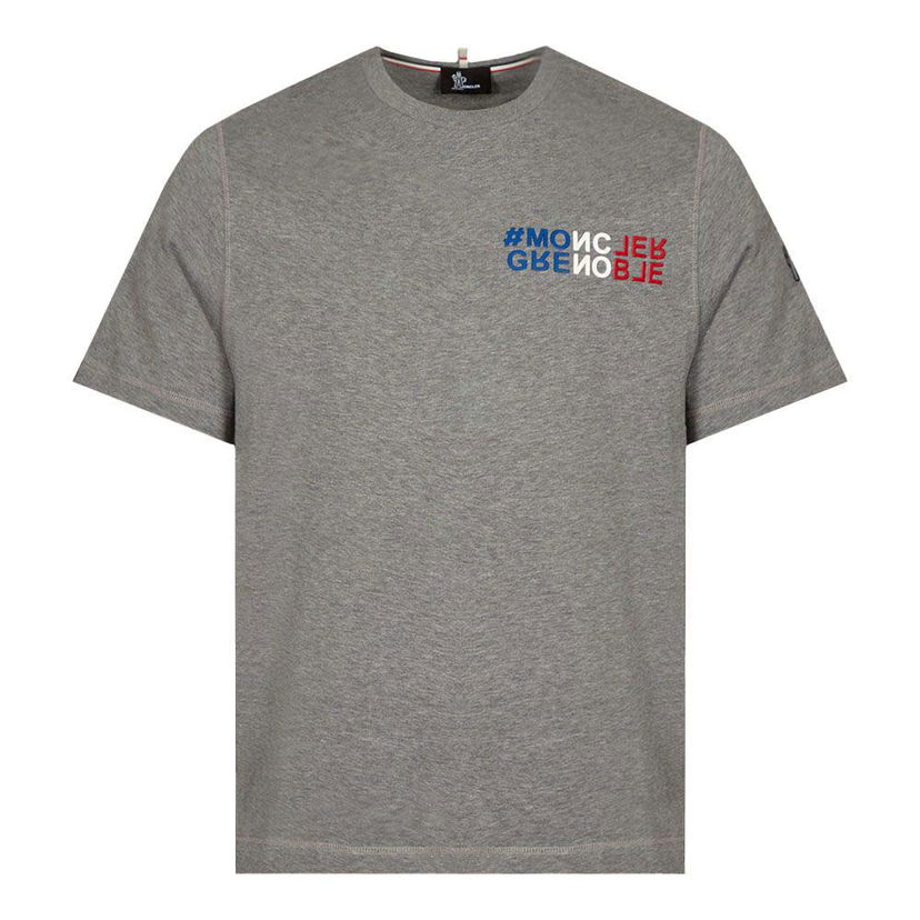 T-shirt Moncler Grenoble Logo T-Shirt Grå | I20978C000 03 83927 987