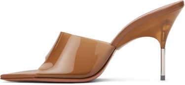 Tilbehør Amina Muaddi Amina Muaddi Bianca Glass Slipper 95 Mules Brun | BIANCA GLASS SLIPPER 95, 2