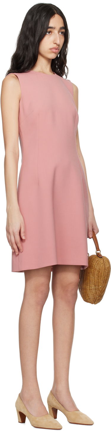 Kjole Dolce & Gabbana Dolce&Gabbana Wool Crepe Fit & Flare Minidress Lyserød | F6TMMT FU2L8, 1